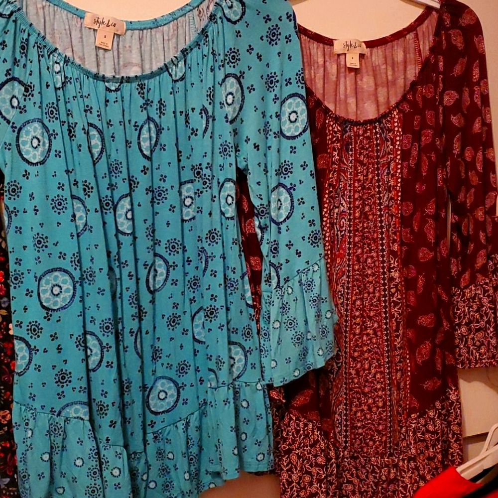 Trio of flowy tops